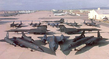Фото на память перед "отставкой" всех уцелевших SR-71A, 1989 г.